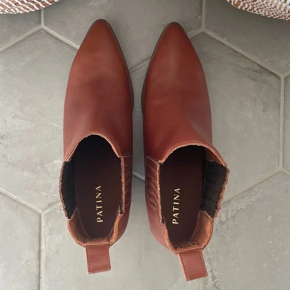 Brand new leather ankle boots, whiskey brown, size 9, Portland Leather Company - Picture 4 of 6